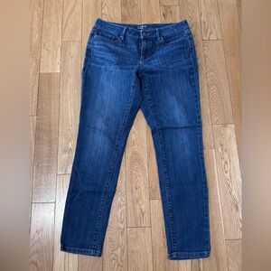 LOFT Women's “Curvy Skinny” Blue Jeans